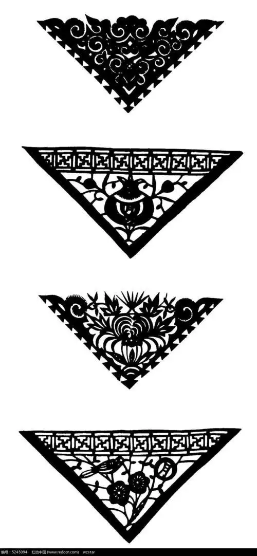 设计三角形剪纸图案 手工剪纸图片大全简单-蒲城教育文学网