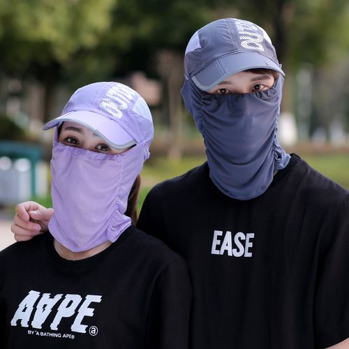 防晒骑行遮阳头套帽男户外防紫外线护脸口罩钓鱼装备全脸面罩女夏_5折