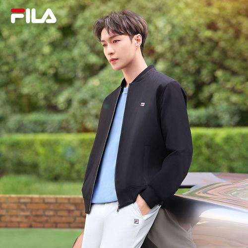 张艺兴同款fila斐乐男子梭织外套2023新款商务运动茄克