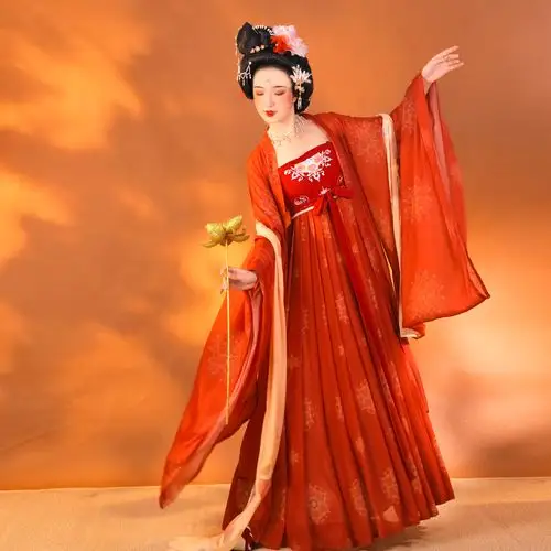 雨花央雪荣禧唐制原创汉服女正品品唐刺绣诃子汉服