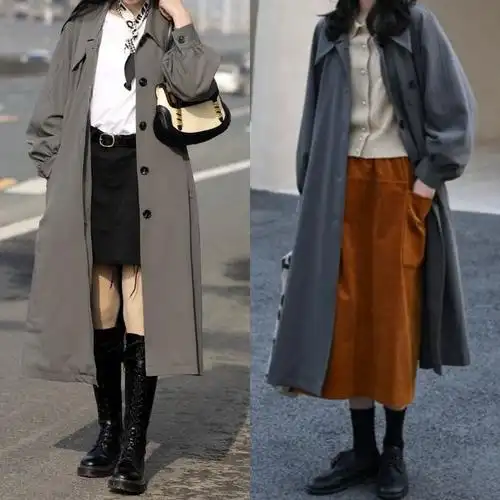 春天穿风衣,该怎么搭配?学会这2点穿衣技巧,时髦有型又好看