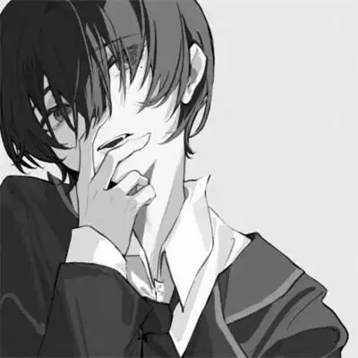 动漫帅哥头像黑白图片大全_男生动漫头像_头像屋