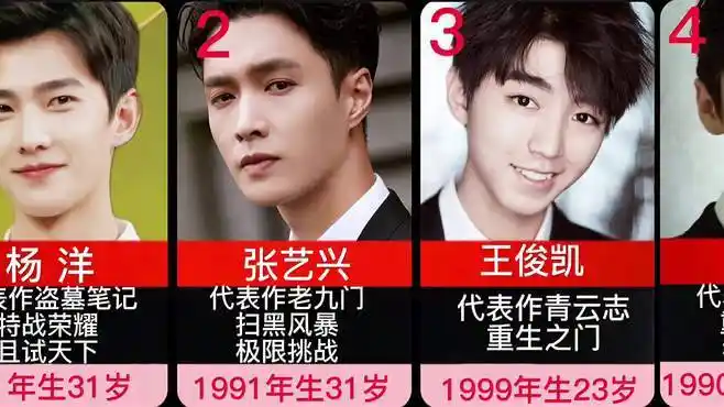 90后十大最帅男明星排行榜,杨洋排第一无可争议-娱乐视频-搜狐视频