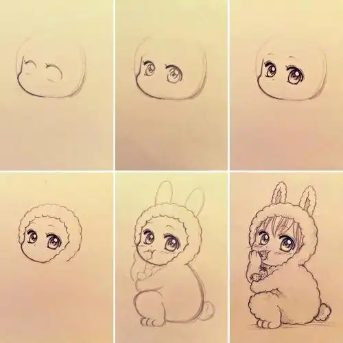 教你9种超可爱人物动漫画法,适合0基础临摹学习
