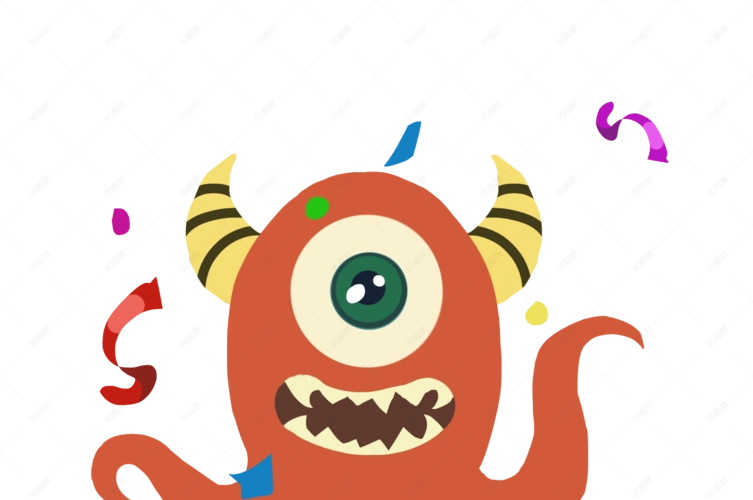 小恶魔怪物手绘插画