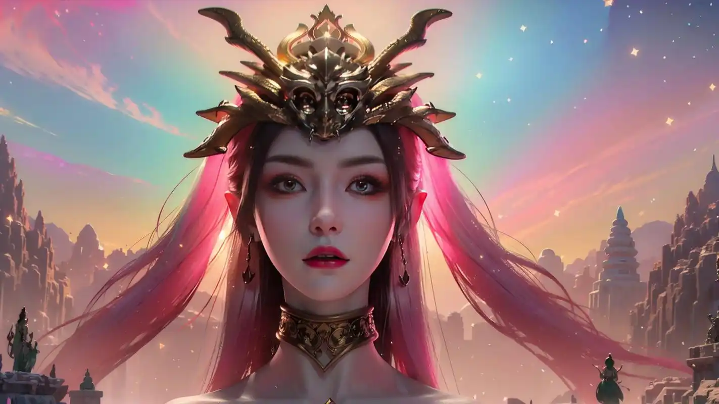 横屏4k壁纸,ai绘画练习稿#美杜莎