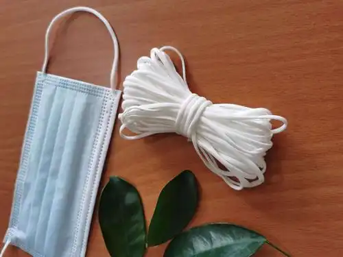 厂家直营口罩绳255mm松紧带高弹弹力一次性耳带调节绳n95口罩带