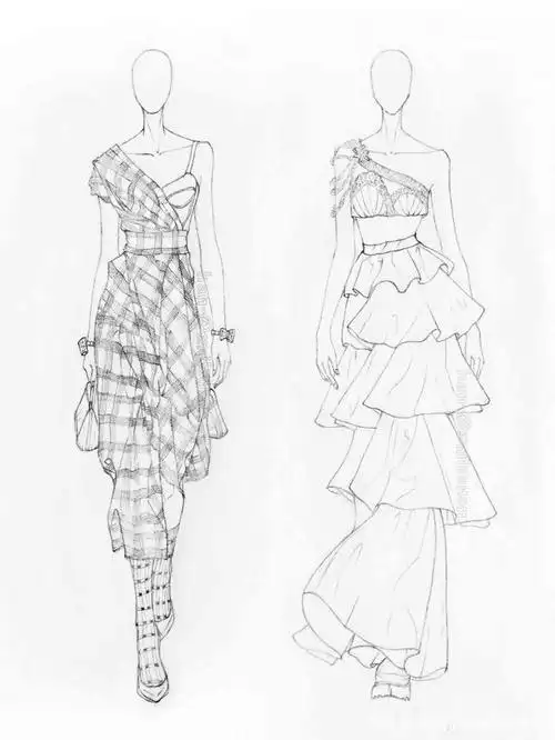 服装设计丨素描手绘