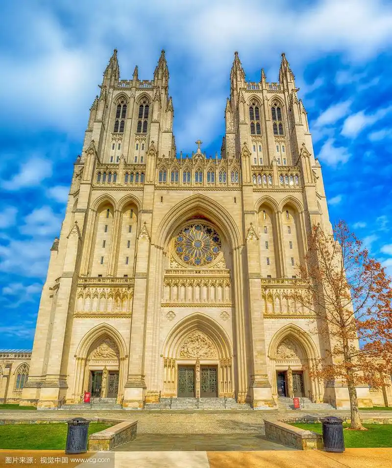 美国华盛顿特区华盛顿国家大教堂外观