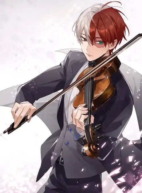 卡通人物绘画穿西服的帅气男生插画