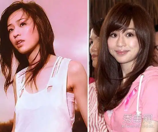 王心凌曾经的模样,脸型不是真的好大,下颚角的骨骼很明显,怎么看也瘦