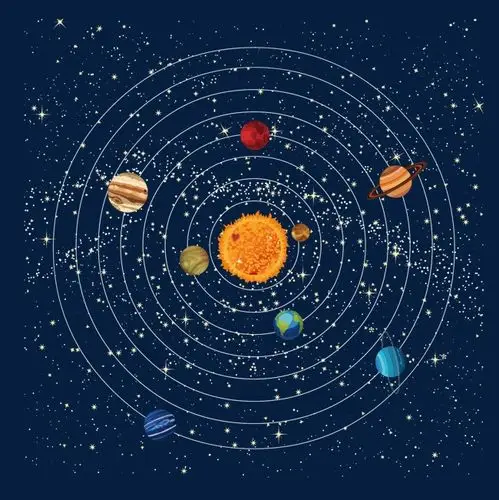 像素风卡通手绘宇宙星球【免抠元素png】-90设计网