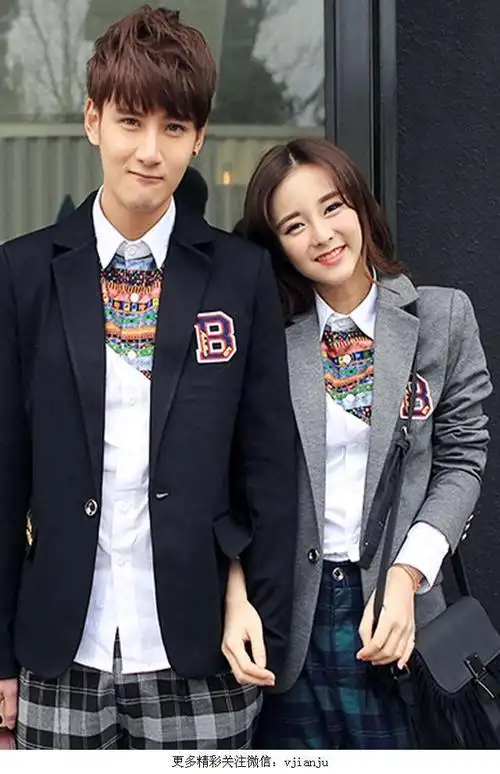 春装新款韩版情侣修身小西装