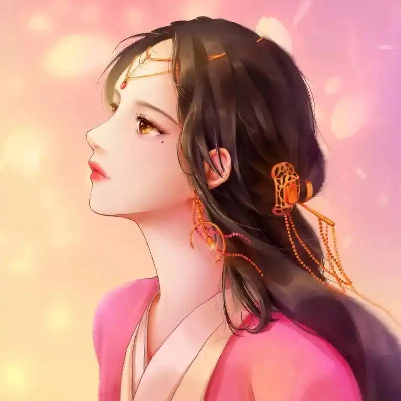 古风#女生头像图片 #动漫少女 粉色 - 抖音