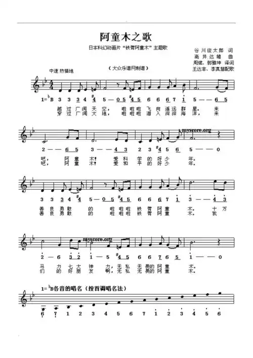 经典儿童歌曲歌谱大全