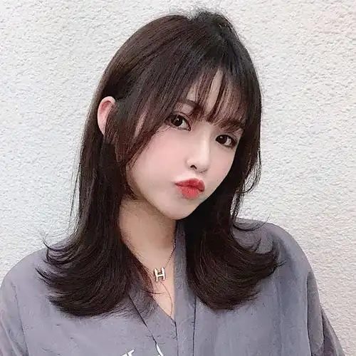 网红法式中分八字刘海假发片女真发空气刘海自然无痕超薄齐假刘海