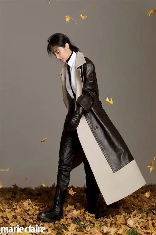 李冰冰新男装造型一身白色西装a到不行完全不输黄景瑜