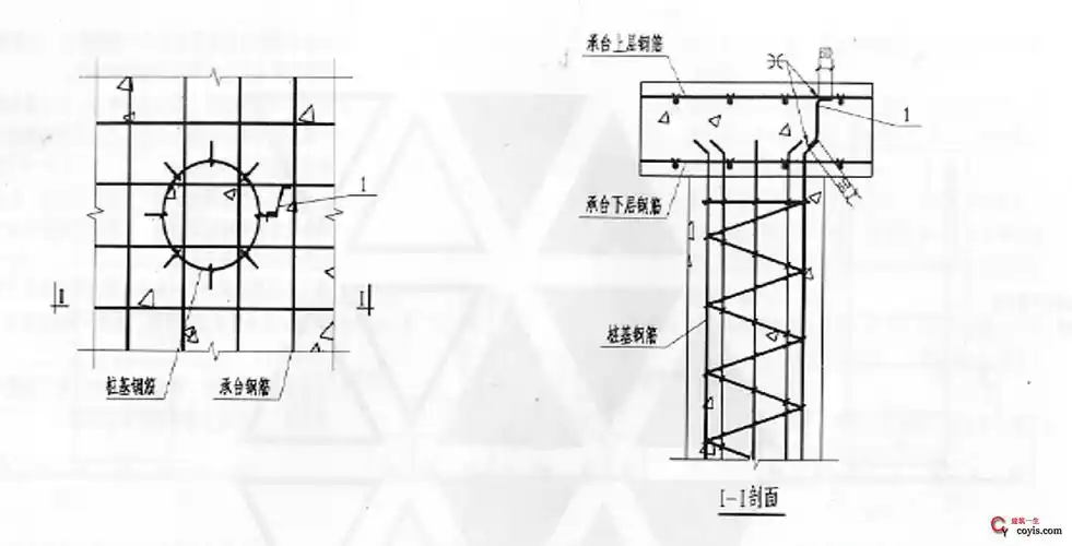 桩基础接地焊接大样图