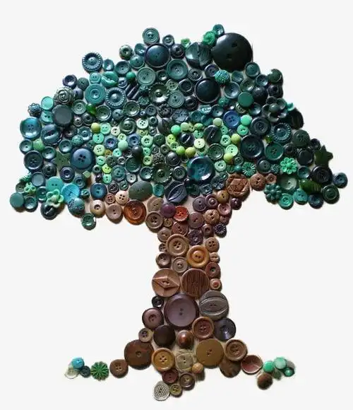 关键词 : 创意树,绿色纽扣,免抠素材,纽扣图画,免抠