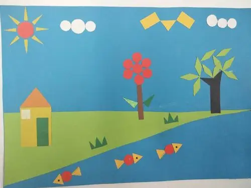 一年级几何图形拼贴画