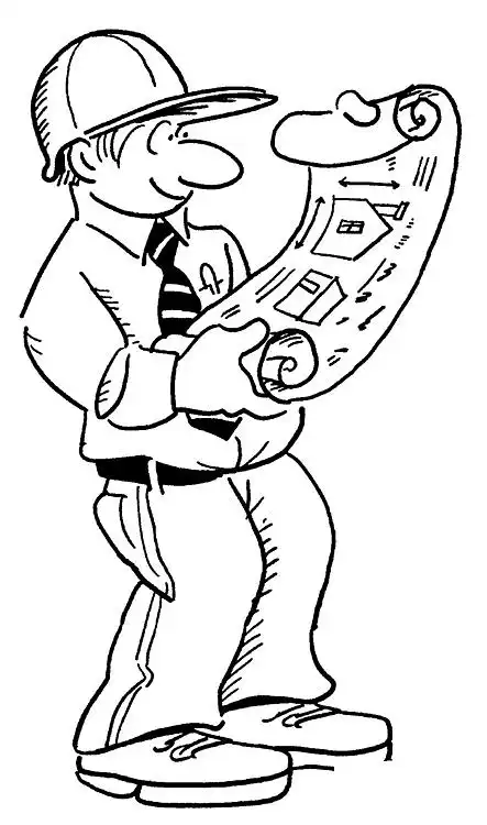 建筑师,图片,简笔画-学笔画