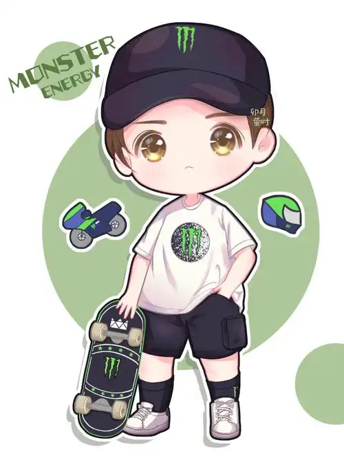 73王一博q版手绘73