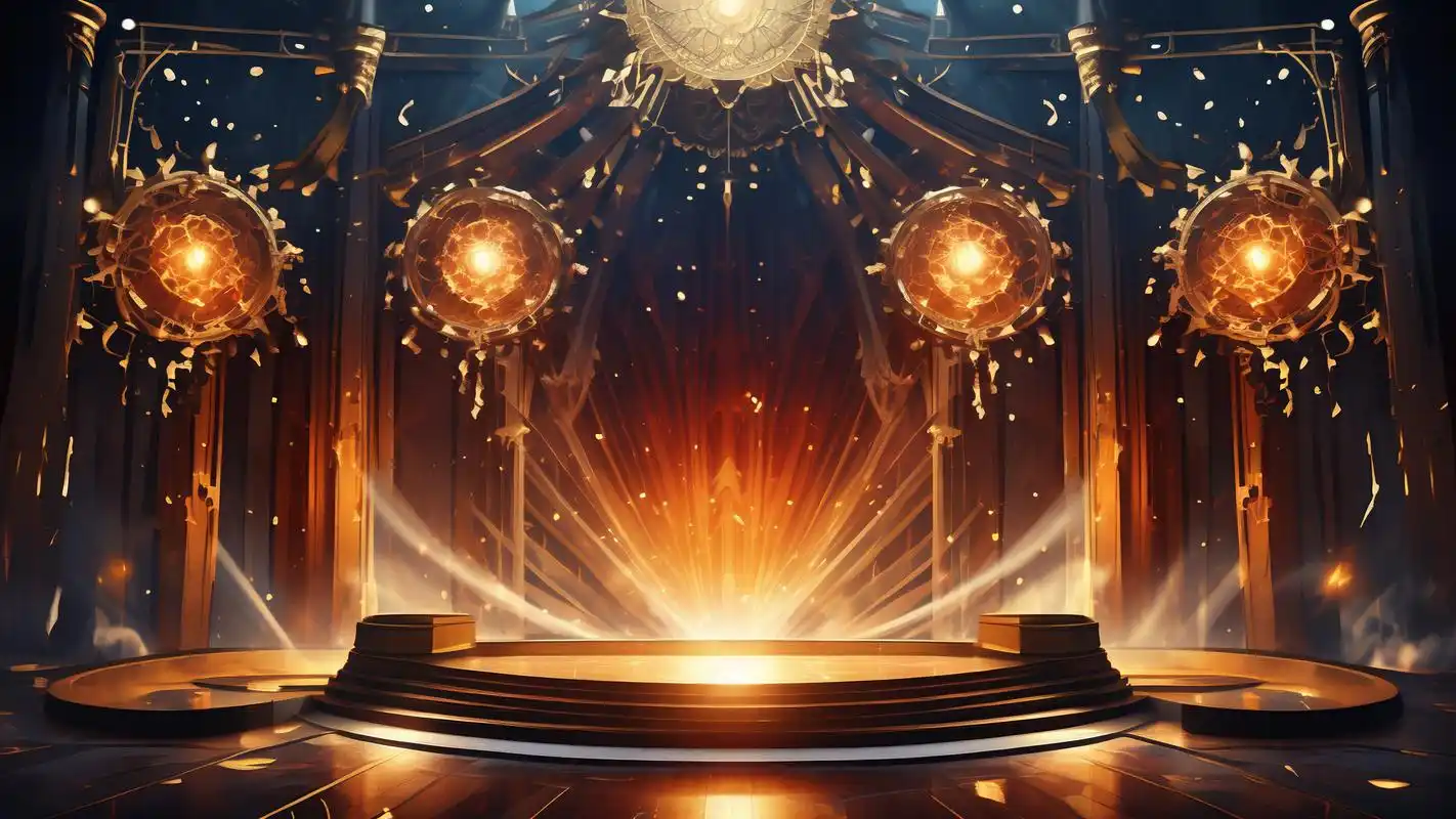 这些颁奖舞台背景图真是太炫酷了!