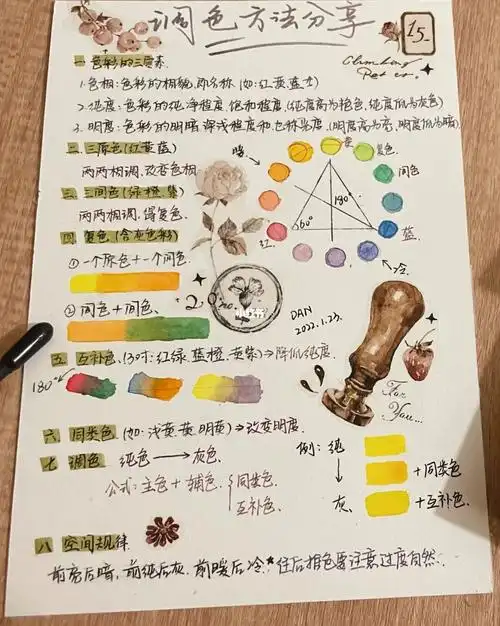 水彩调色方法分享