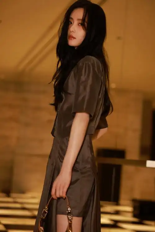 刘诗诗大地色穿搭