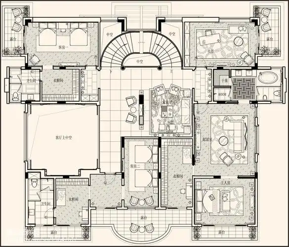 独栋别墅设计图图库欣赏