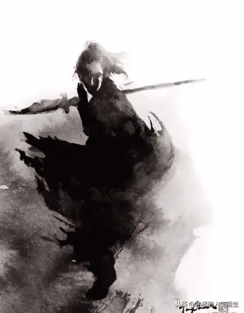 仗剑走天涯图片水墨画古风背景图片水墨意境