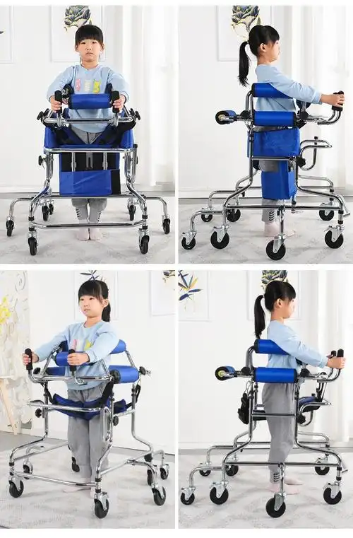 儿童助行器辅助行走器康复训练器材残疾小孩脑瘫简易站立架儿童款站立