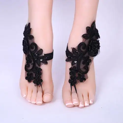 新娘脚链 欧美 奢华水钻款脚饰 赤脚凉鞋脚链