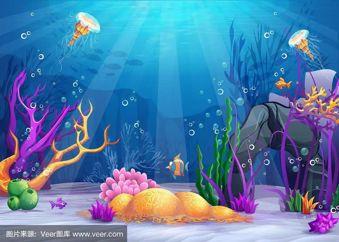 海底世界的卡通