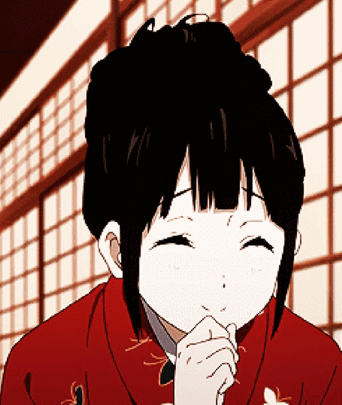 千反田爱瑠妹子偷笑动漫gif动图_动态图_表情包下载_soogif