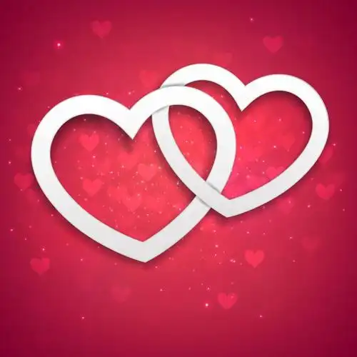 彩色的心形矢量