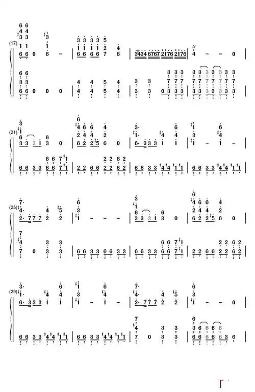 艾斯奥特曼钢琴简谱-数字双手-葵まさひこ2