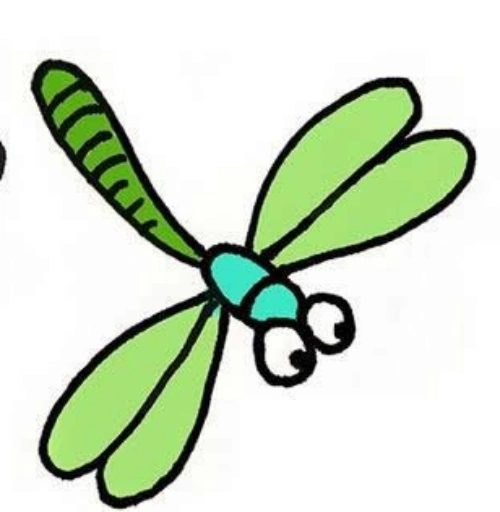 如何画蜻蜓简笔画步骤 彩色蜻蜓简笔画简单