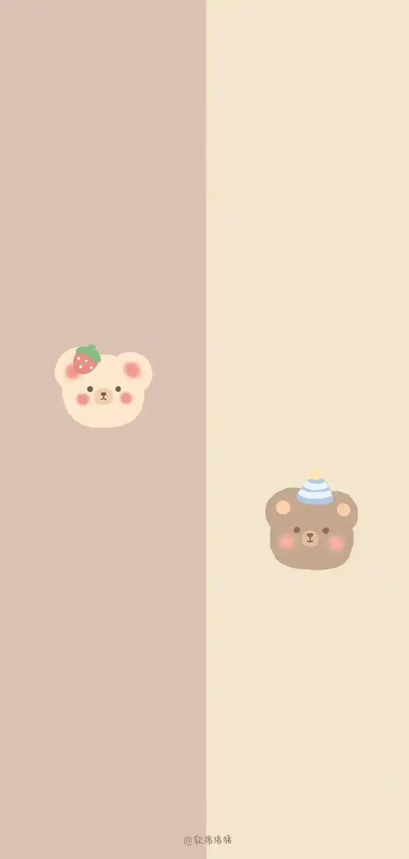 超可爱的分屏聊天背景图.#背景图 #手机墙纸 #聊天背景图  - 抖音