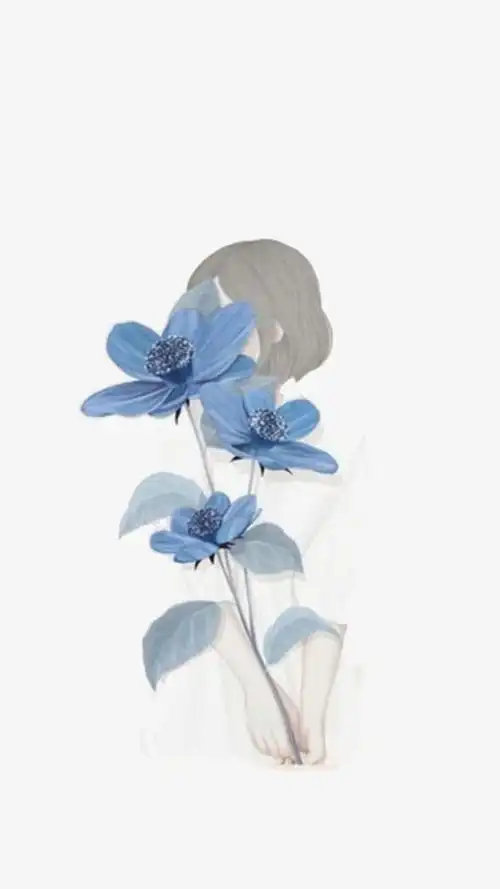 少女系唯美手绘插画