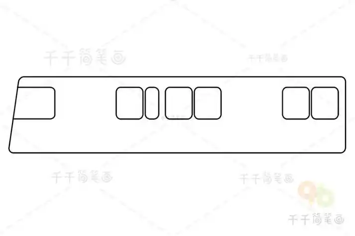 香港地铁儿童简笔画