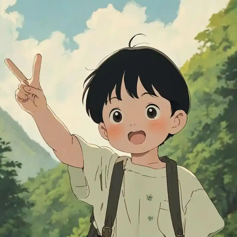 比耶田间|千与千寻|可爱动漫|情侣头像