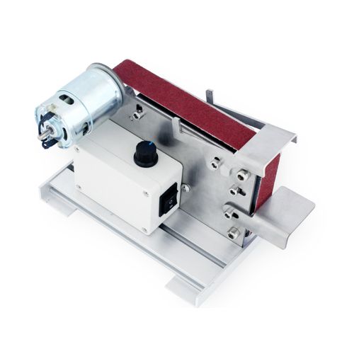 小型迷你带机diy电动磨刀机砂纸纸机抛光机打磨机磨头