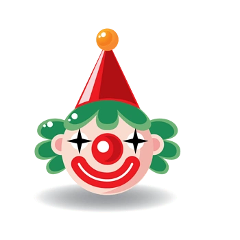 卡通小丑矢量图