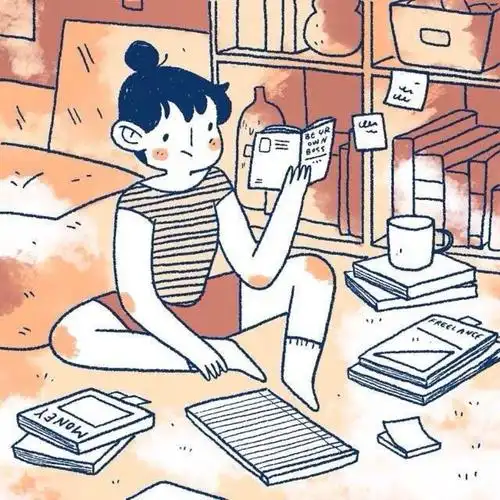 插画温暖日常生活