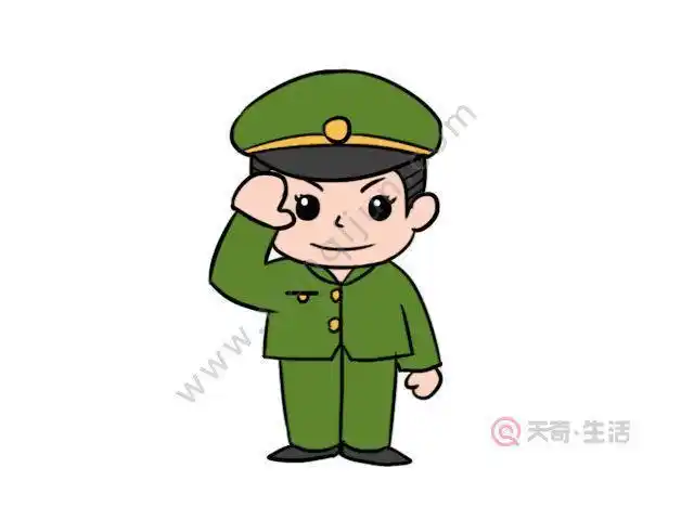 简笔画雷锋帽简笔画q版雷锋的简笔画q版军人简笔画q版军人简笔画步骤