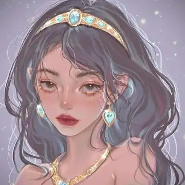 古风唯美意境ins风手绘女头_女生头像_我要个性网