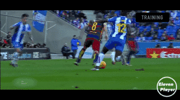 足球技巧:提高脚下盘带能力强化之油炸丸子