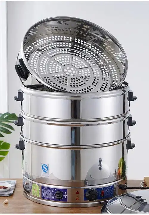 电蒸锅商用大容量多功能蒸菜锅家用不锈钢蒸馒头蒸汽锅超大电蒸笼