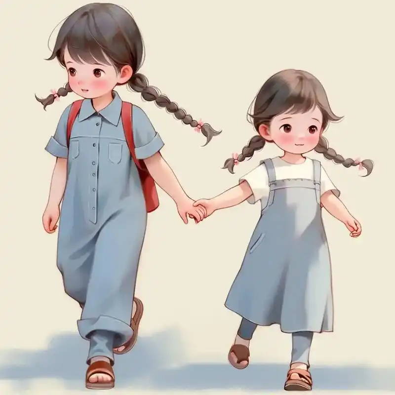 姐弟兄妹姐妹漫画头像(合集)#亲子头像 #一起换头像 #姐姐 - 抖音